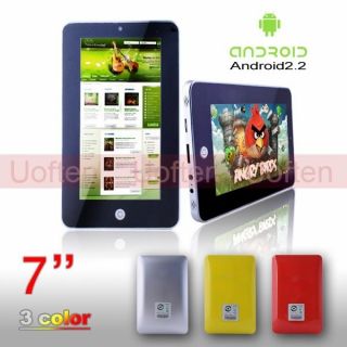  Android 2.2 4GB/256M Mid Tablet WiFi/3G Camera Flash Player Color