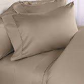 1000TC 100% COTTON 1PC FITTED SHEET SOLID LIGHT TAUPE CHOOSE SIZE&DEEP 