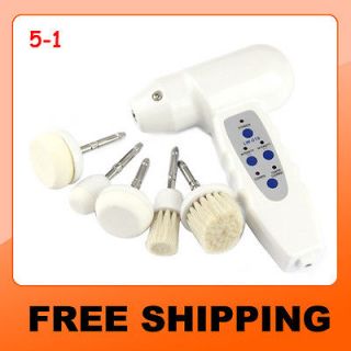 Electric Facial Scrub Brush Rotary Skin Face Care Massager Cleaner 