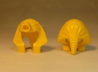 Lego Minifig Egyptian Mummy Pharaoh Headdress   Lot of 2   Yellow 