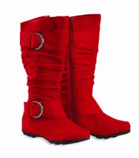 Womens Shoes Knee High Faux Suede Flat Boots