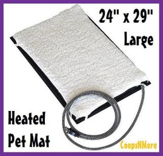   LARGE 24x29 HEATED PET MAT★KEEP YOUR DOG CAT RABBIT HOUSE WARM