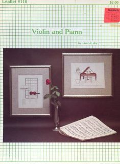 Violin and Piano Graph Menagerie Cross Stitch Pattern