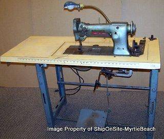 Vintage Upholstery Singer Sewing Machine + Table 112W140 ~ FREE S&H