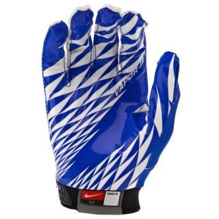   adult sz XXL Nike vapor jet receiver gloves/pair royal blue white nwot