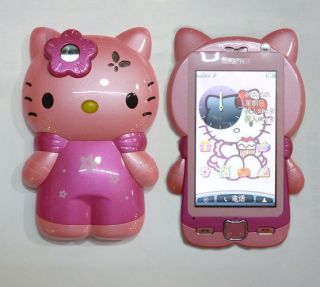   kitty Unlocked Quad Band Touch screen TV Dual sim Lady cell phone
