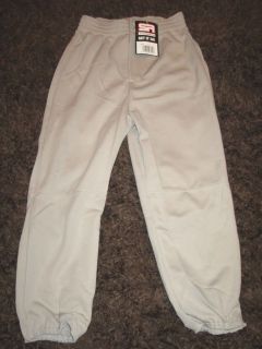 NEW SOUTHERN ATHLETIC WOMENS SMALL S SOFTBALL SILVER GREY PANTS S437L