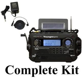 NOAA Weather Radios Kaito Voyager Pro Digital Crank Radio Complete Kit 