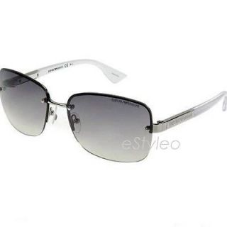EMPORIO ARMANI Men Women RIMLESS Sunglasses Silver/Clear EA 9684/S NEW
