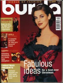 Burda World of Fashion Magazine English Dec/2000 Uncut