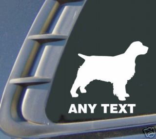 english springer spaniel hunting bird dog leash sticker returns not