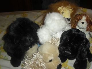Webkinz including Black Lab, 2 Poodles, Cocker Spaniel, Lion, Lil 