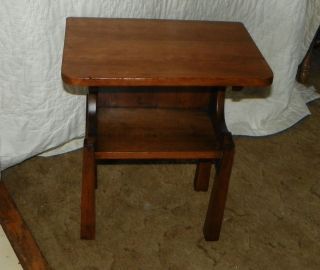 Mahogany Arts & Crafts Side Table End Table