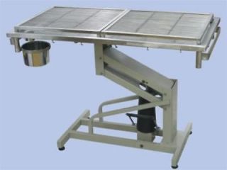 Veterinary Surgical Table DH03 Stainless Steel Top Hydraulic 220lb 