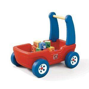 NEW Baby Toddler Walker Push Toy Wagon w/ Colorful Soft Foam Blocks 