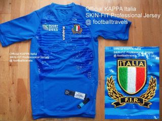   or L ITALIA KAPPA SKIN FIT PRO RUGBY SHIRT JERSEY WORLD CUP 2011 Italy