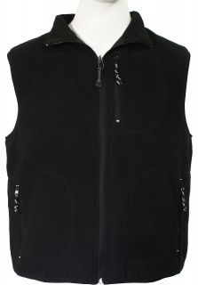 Every Day Carry Fleece Zip Up Sport Reversible 2 Sided Vest   Black or 