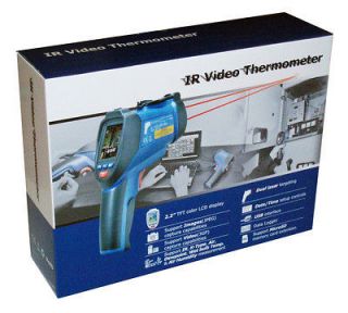 DT 9862 Professional 501 IR Dual Laser Video Thermometer Type K with 