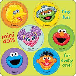 60 Elmo Sesame Street stickers Party Favors Preschool Teacher Supply 