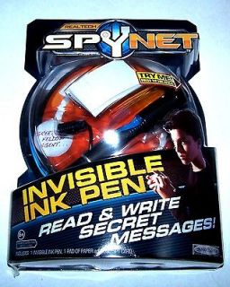 SPYNET Invisible Ink Pen Spy Net Read & Write Secret Messages Pen 