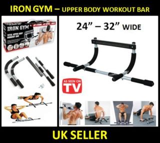   BAR DOOR CHIN PULL UPS SIT PUSH UP ABS WORK OUT EXERCISE MACHINE GYM