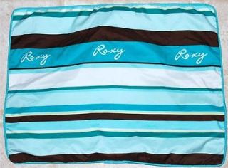 ROXY Quicksilver DAZE Aqua Stripe Pillow Cover Sham