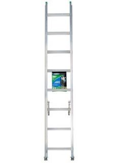   Pound Duty Rating Aluminum Flat D Rung Extension Ladder 16 Foot New