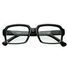   Inspired Eyewear Thick Frame Bold Square Clear Lens Eyeglasses Glasses