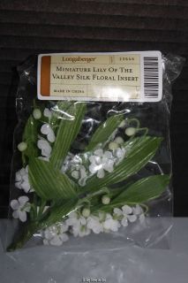   Collector Club May Series Mini Lily of the Valley Basket Silk Flower