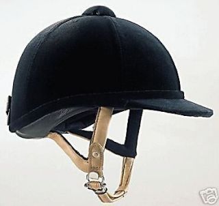   Classic by Charles Owen 7 1/2 Black English Riding Show Helmet Sz 59