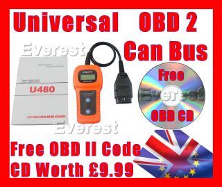BMW 1 3 5 6 7 Series X3 X5 Z4 OBD2 CAN BUS Fault Code Reader Scanner 