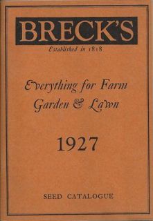 1927 Catalog   Brecks   Everything For Farm,Garden & Lawn   180 Pages