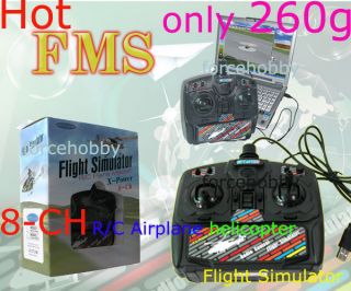 Mini RC Heli Airplane 8CH USB FM Flight Simulator 260g