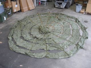 NOS US MILITARY 15FT EXTRACTION PARACHUTE COMPLETE RIG CANOPY RING 