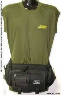 CIA Fanny Pack Waist Bag C.I.A. Gear w/Patch/Badge 03B