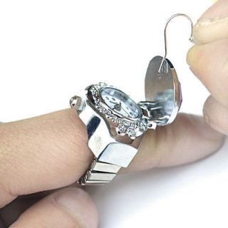   NICE top grade resin metal costume finger watch design unique rings