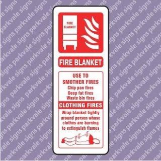 75x200 Fire Blanket Extinguisher ID Sign (SP07)