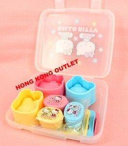 HELLO KITTY Rice Mold + Dressing Case + Stencil Set A71