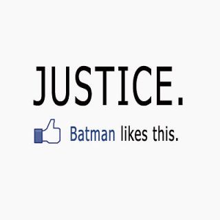 Justice BATMAN Likes This Funny Facebook Status Update T Shirt