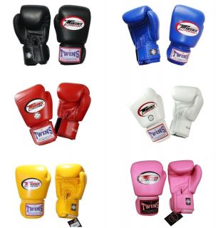 Twins Muay Thai MMA WOMENS/KIDS Boxing Training Gloves Leather Velcro 