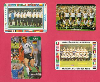 Germany Football Soccer Team Cards 1986, 1990, 1994  World Cup 