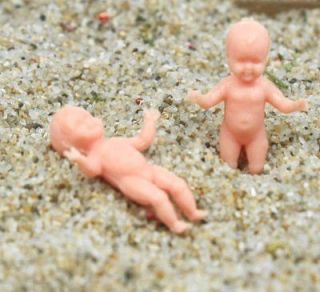 Mini Babies 3/4 Plastic Doll Figures  Set of 100