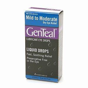 GENTEAL LUBRICANT EYE DROPS MILD TO MODERATE DRY EYE RELIEF 2x15 ml