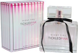 TICKLED PINK 3.4 OZ EDP SPRAY FOR WOMEN BY VICKY TIEL NEW IN A BOX