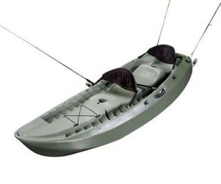 Lifetime 10 Sport Tandem Fishing Kayak / Canoe (model 90117, Olive 