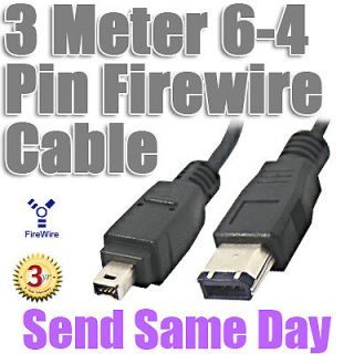 3M Firewire 6 to 4 Pin Digital Video Camcorder Cable For PC Canon Sony 