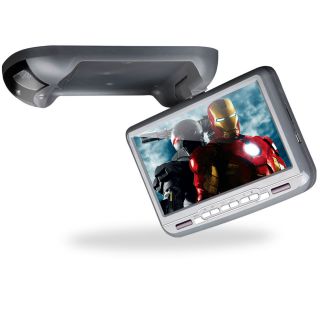 D3108 Grey 9Car LCD Flip Down Overhead Monitor DVD Player IR 