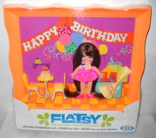 23 Vintage NRFP Happy Birthday Candy Flatsy in Frame