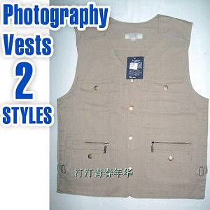 Outdoor Fishing Vest Photography cotton Middle aged Exp