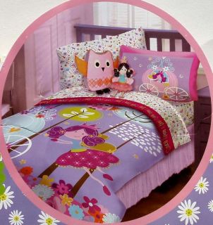   AND THE OWL FLORAL FULL COMFORTER SHEETS SHAMS 8PC BEDDING SET NEW